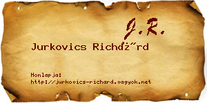 Jurkovics Richárd névjegykártya
